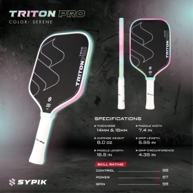 Vợt Pickleball SYPIK TRITON PRO (16mm) - SERENE 7