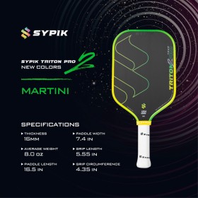 Vợt Pickleball SYPIK TRITON PRO GEN 2 (16mm) -Martini