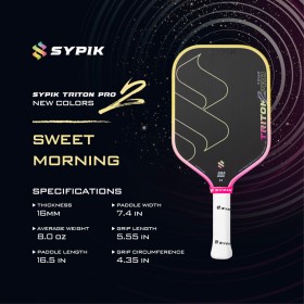 Vợt Pickleball SYPIK TRITON PRO GEN 2 (16mm) -Sweet Morning